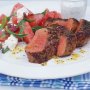 Greek lamb with watermelon salad