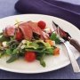 Greek salad with lamb