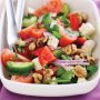 Greek salad with walnuts