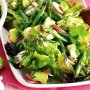 Green bean and radish salad with basil dressing