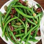 Green beans with olives and caperberries