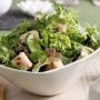 Green salad with lemon mustard dressing