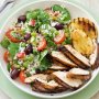 Grilled balsamic chicken with rice salad