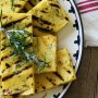 Grilled herb and parmesan polenta
