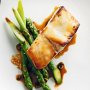 Grilled miso fish with soy and sesame asparagus