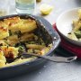 Haloumi, spinach, broccoli pasticcio