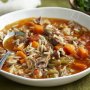 Hearty lamb and risoni pasta soup