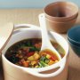 Hearty vegetable soup with chickpeas