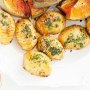 Herb and garlic hasselback potatoes