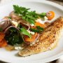Honey-roast carrot salad with paprika-spiced fish