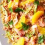 Hot-smoked salmon & couscous salad