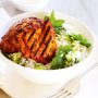 Indian spiced chicken with rice salad