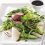 Japanese-style beef, daikon and cucumber salad