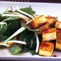 Japanese tofu with asian greens salad