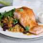 Jewelled couscous with ocean trout