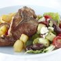 Lamb chops with Greek-style salad