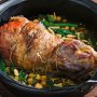 Lamb shoulder with chickpeas and sherry