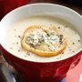 Leek & potato soup with blue cheese toast
