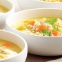 Lemon chicken and rice soup