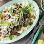 Lemongrass and chilli larb with mint salad