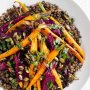 Lentil, roast beetroot and baby carrot salad
