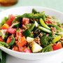 Lentil, spinach & tomato salad