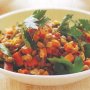 Lentil salad with orange dressing