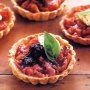 Little provencal tarts with olive oil pastry