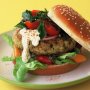 Low-fat chicken, lemon and herb burger