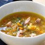Lower-GI ham and red lentil soup