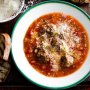 Meatball, vegetable & couscous soup