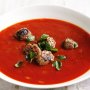 Meatball and tomato soup