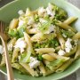 Minted pea and broad bean penne