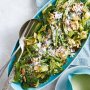Mixed greens salad with toasted almond dressing