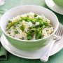 Mixed pea and mint microwave risotto