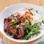 Mongolian lamb chops with rice salad