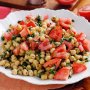 Moroccan-spiced chickpeas and spinach