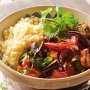 Moroccan-spiced roasted eggplant and tomato