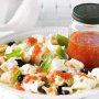 Mozzarella, tomato and olives salad