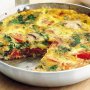 Mushroom & tomato frittata