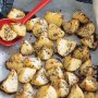 Mustard and poppy seed potatoes