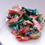 Ocean trout and potato salad with herb cream