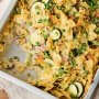 One-dish ham and vegetable pasta bake