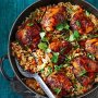 One-pan sticky chicken and fried rice