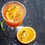 Orange, passionfruit and thyme gin crush