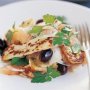 Pan-fried haloumi with fennel & pink grapefruit salad