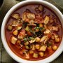 Paprika chicken and chickpea soup