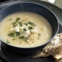 Parsnip & ginger soup with Persian feta