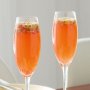 Passionfruit and raspberry sparkling wine cocktails