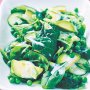 Pea, spinach, avocado and cucumber salad